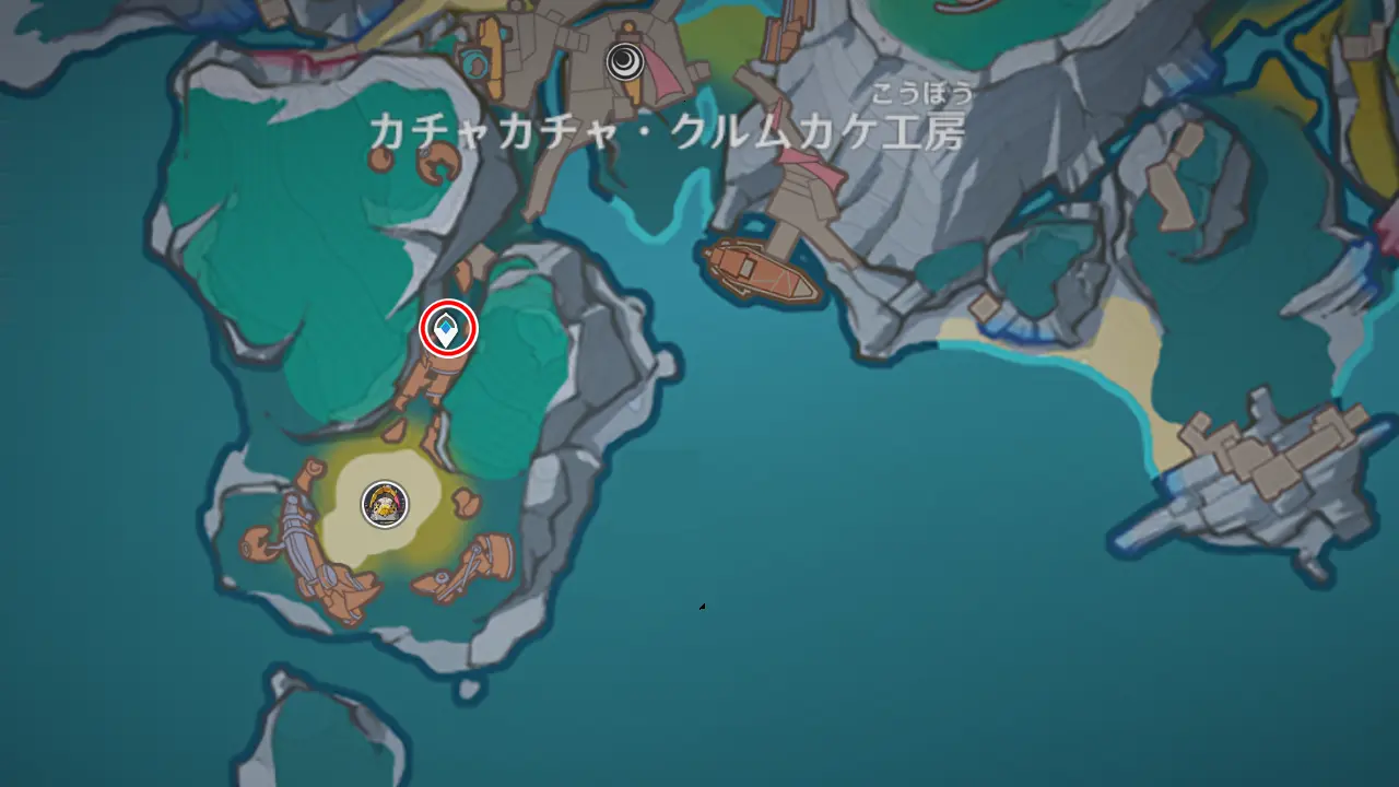原神　フィールドボス　ボコボコダック　最寄りワープポイント