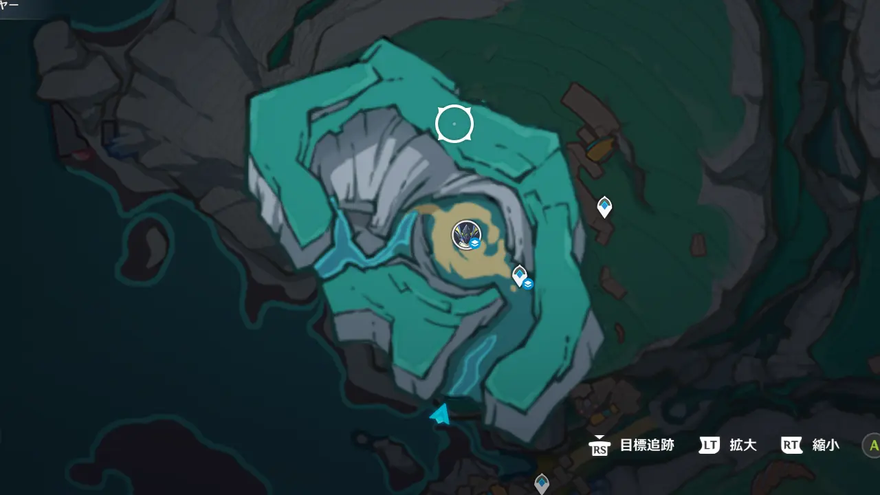 原神　フィールドボス　集光の幻月蝶　最寄りワープポイント