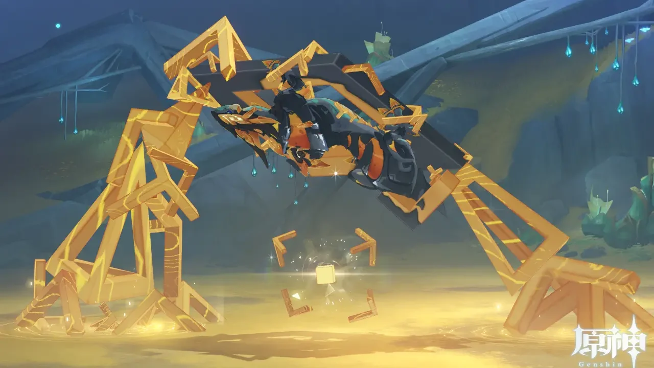 原神　フィールドボス　集光の月ヤモリ