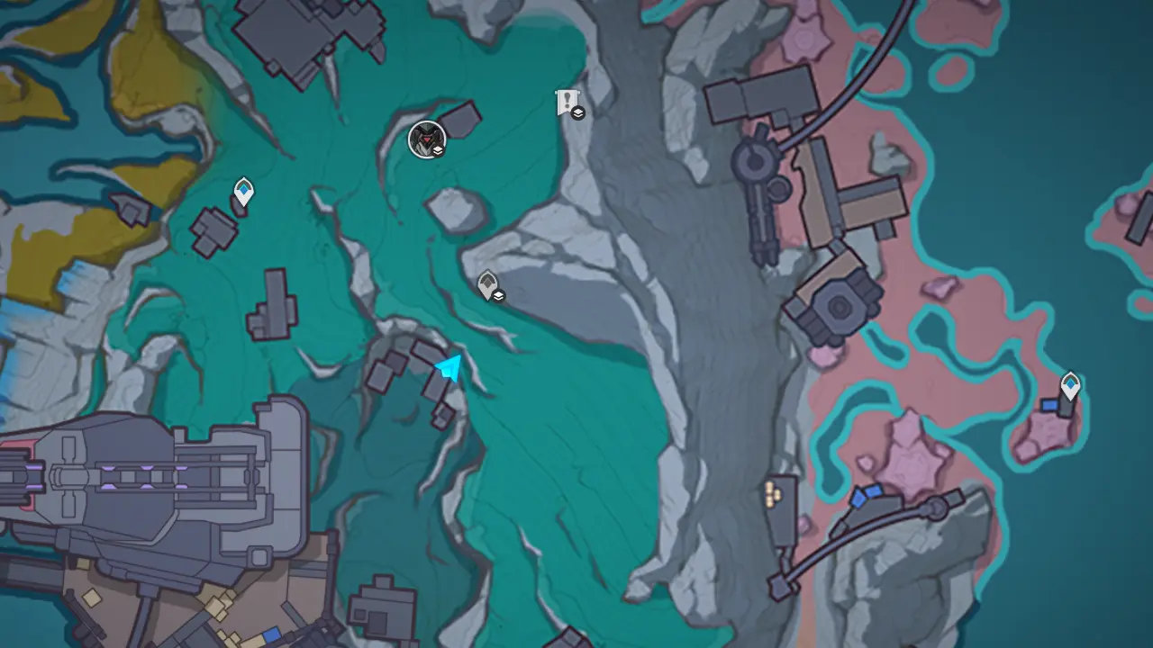 原神　フィールドボス　重量級陸巡艦「バトルシップ」最寄りワープポイント