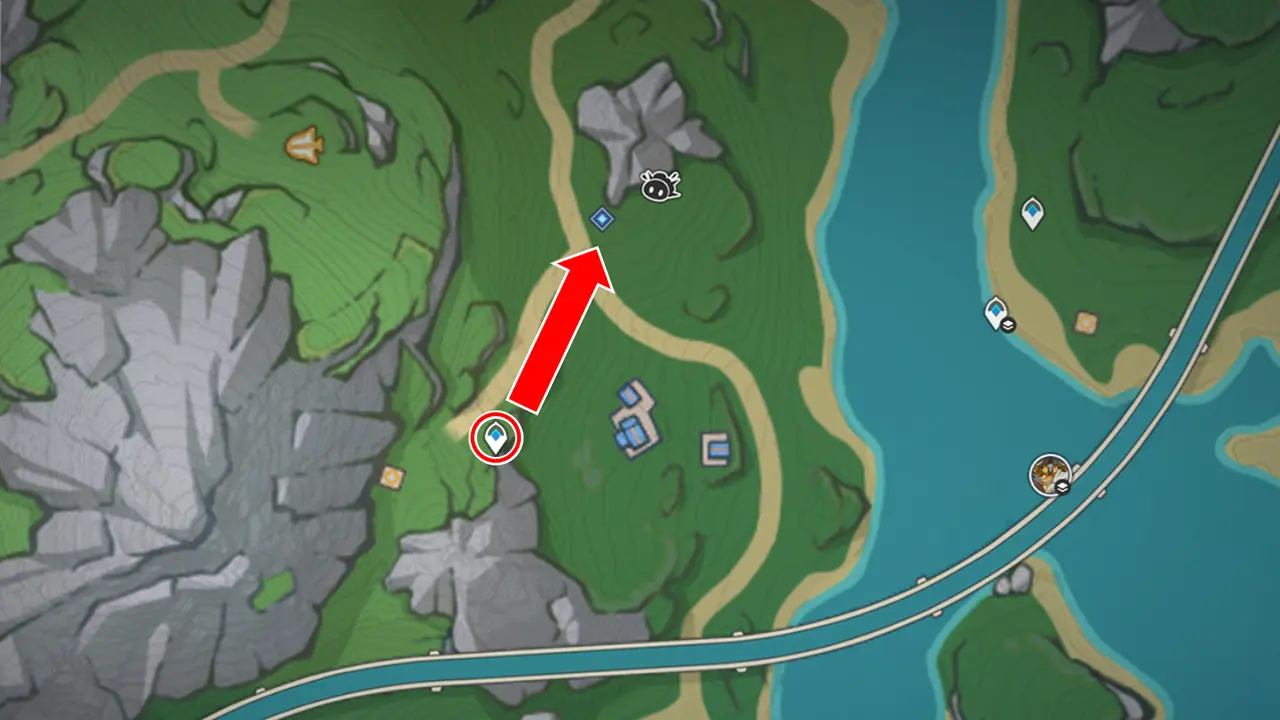 原神　期間限定イベント　　ハチャメチャ・カラフルバズーカ　イベント開始場所