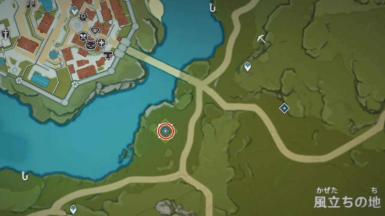 原神　期間限定イベント　測量＆スケッチ研修　イベント開催場所