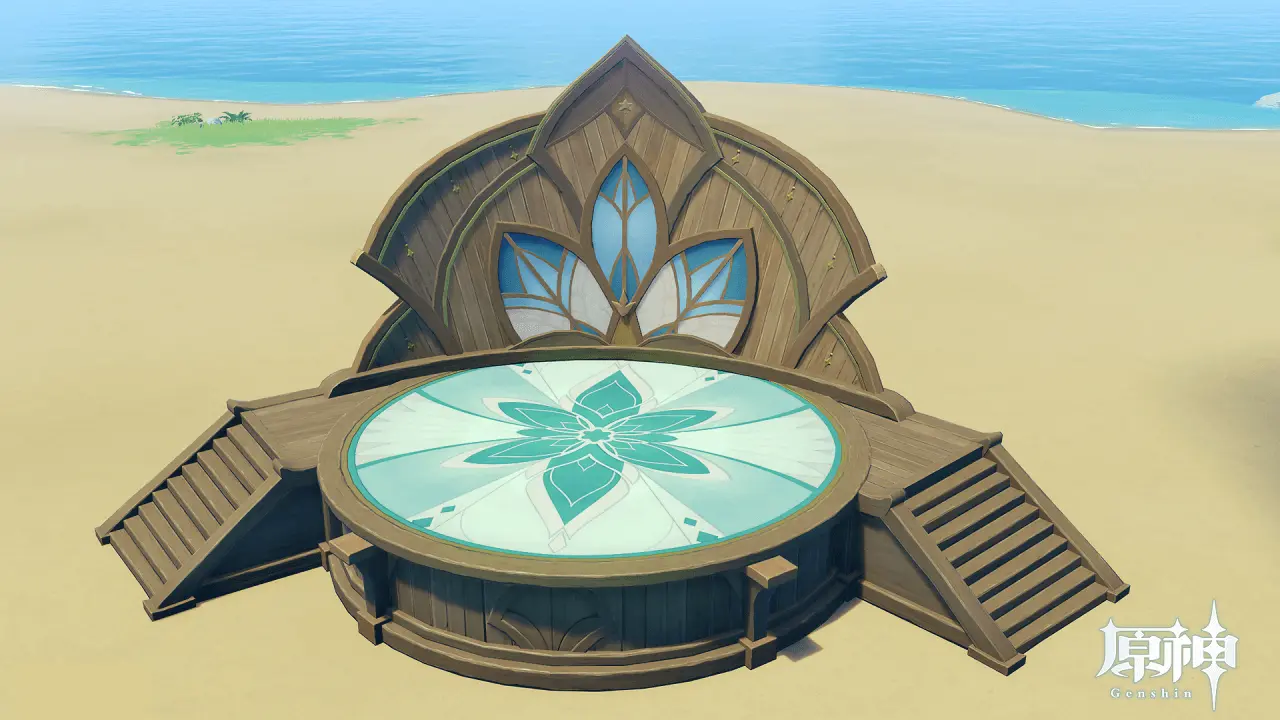 原神 期間限定大型イベント 盛典と慧業 調度品(家具) 屋外調度品(家具) 建築>スメールスタイル 「学院祭」大型ステージ 前