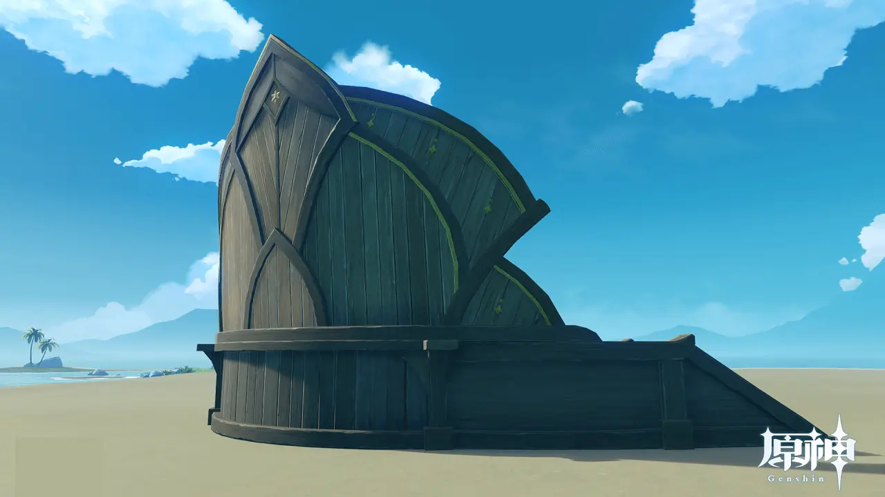 原神 期間限定大型イベント 盛典と慧業 調度品(家具) 屋外調度品(家具) 建築>スメールスタイル 「学院祭」大型ステージ 後ろ