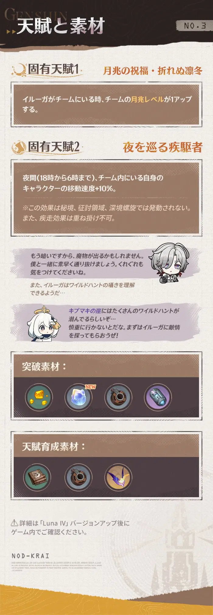 原神 イルーガ 育成素材